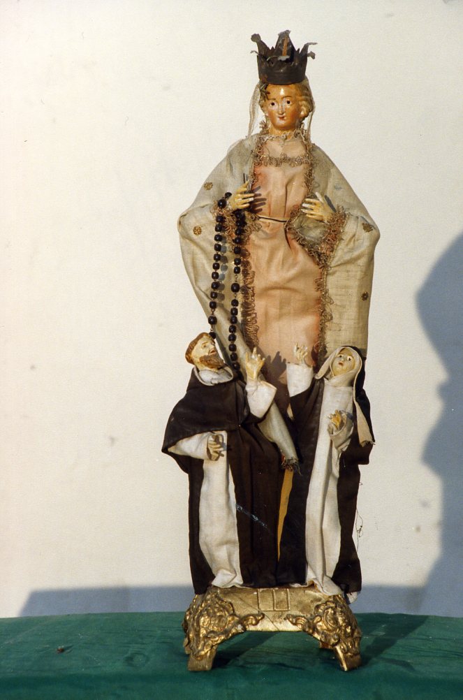 Madonna con Santi, Madonna (statuetta devozionale, opera isolata) - bottega napoletana (sec. XVIII)
