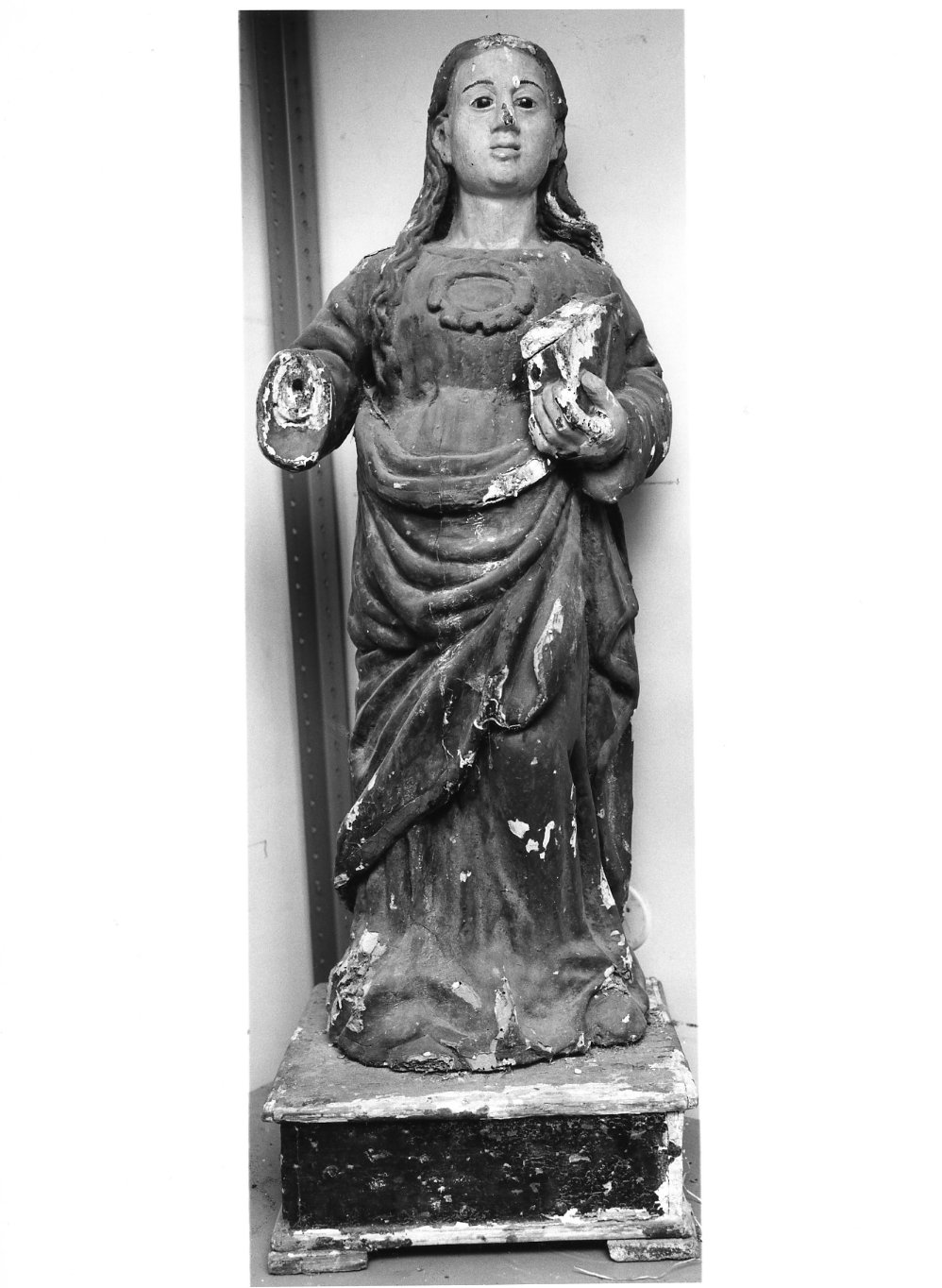 Santa (statua) - bottega molisana (prima metà sec. XIX)