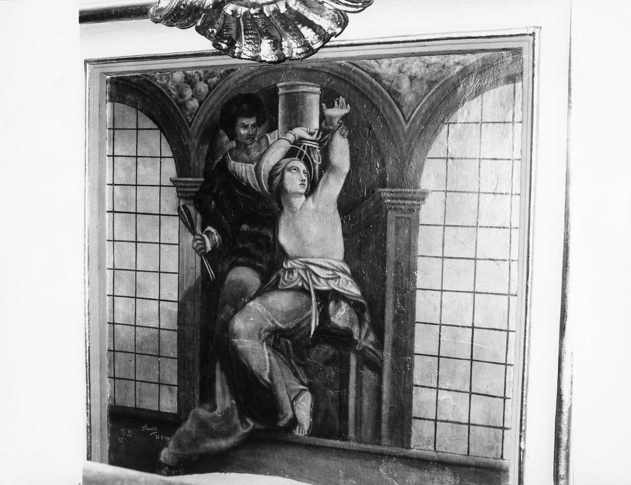 martirio di Sant'Apollonia (dipinto) di Iacobitti Nicola (sec. XX)