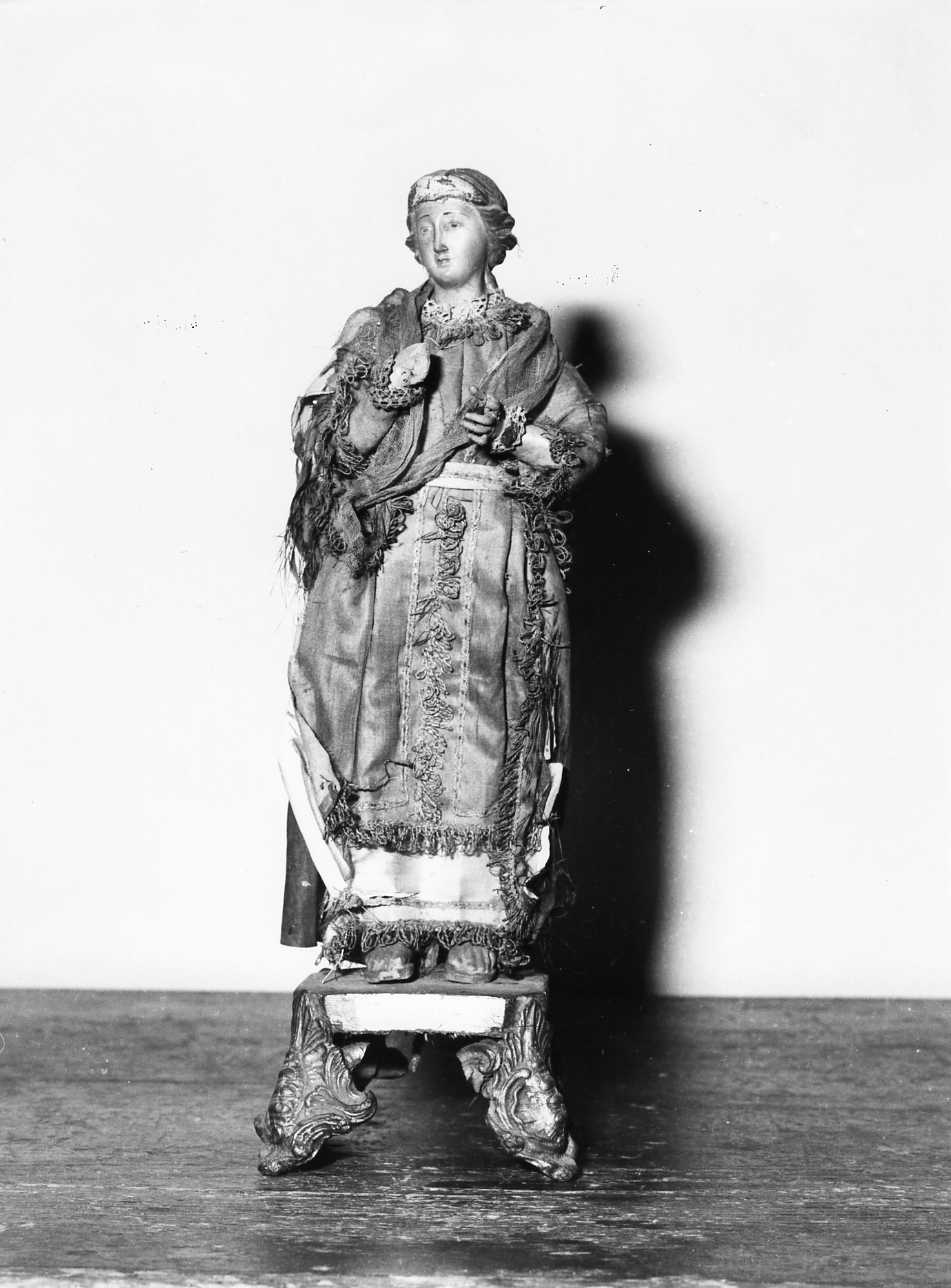 figura femminile (statua da presepio) - bottega napoletana (seconda metà sec. XVIII)