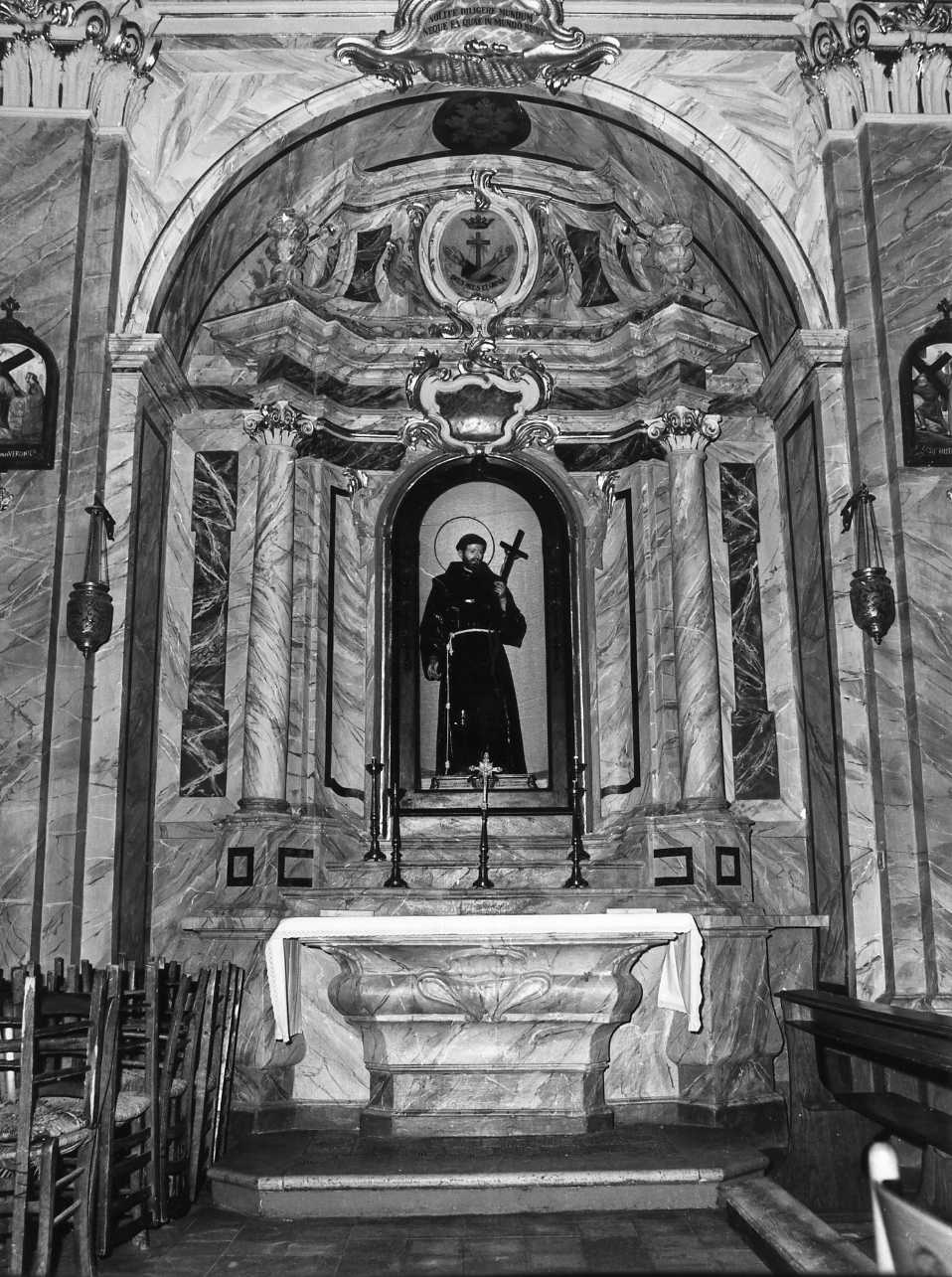 San Francesco d'Assisi (statua) di Falcucci Michele (sec. XIX)