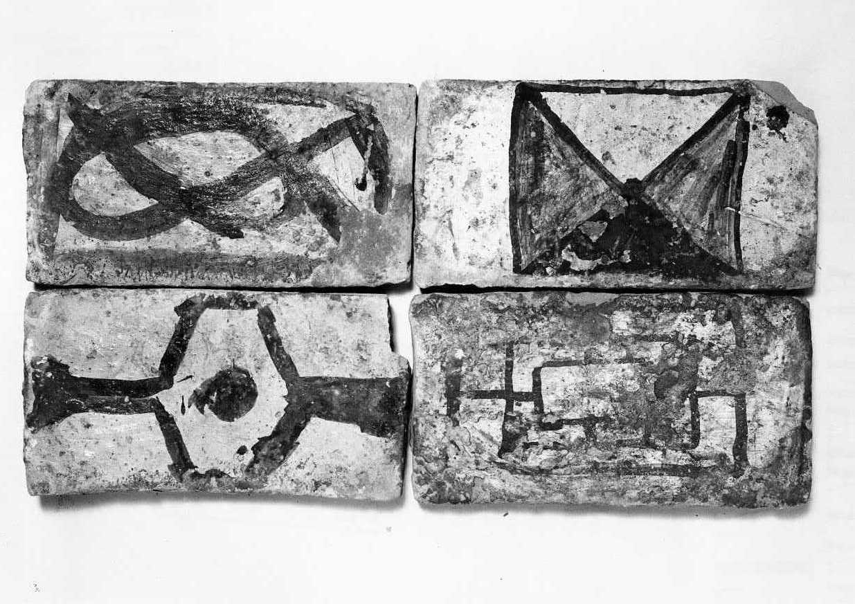 mattonella, serie - bottega Italia meridionale (seconda metà sec. XVI)