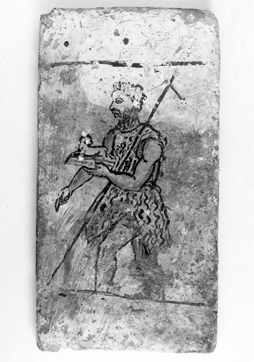 San Giovanni Battista (mattonella) di Gentile Claudio (attribuito) (sec. XVI)