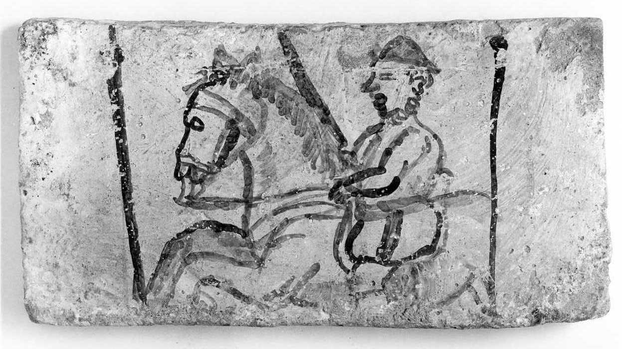 mattonella - bottega Italia meridionale (sec. XVI)