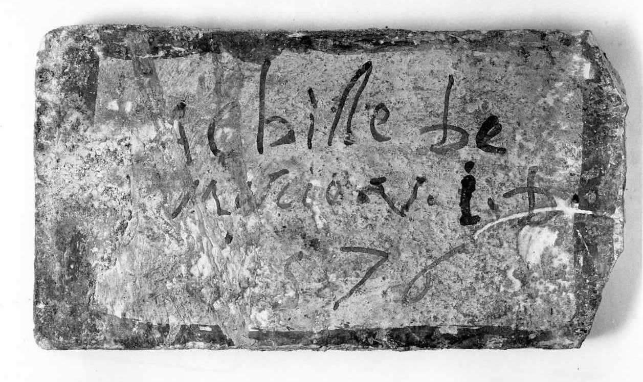 mattonella - bottega Italia meridionale (sec. XVI)