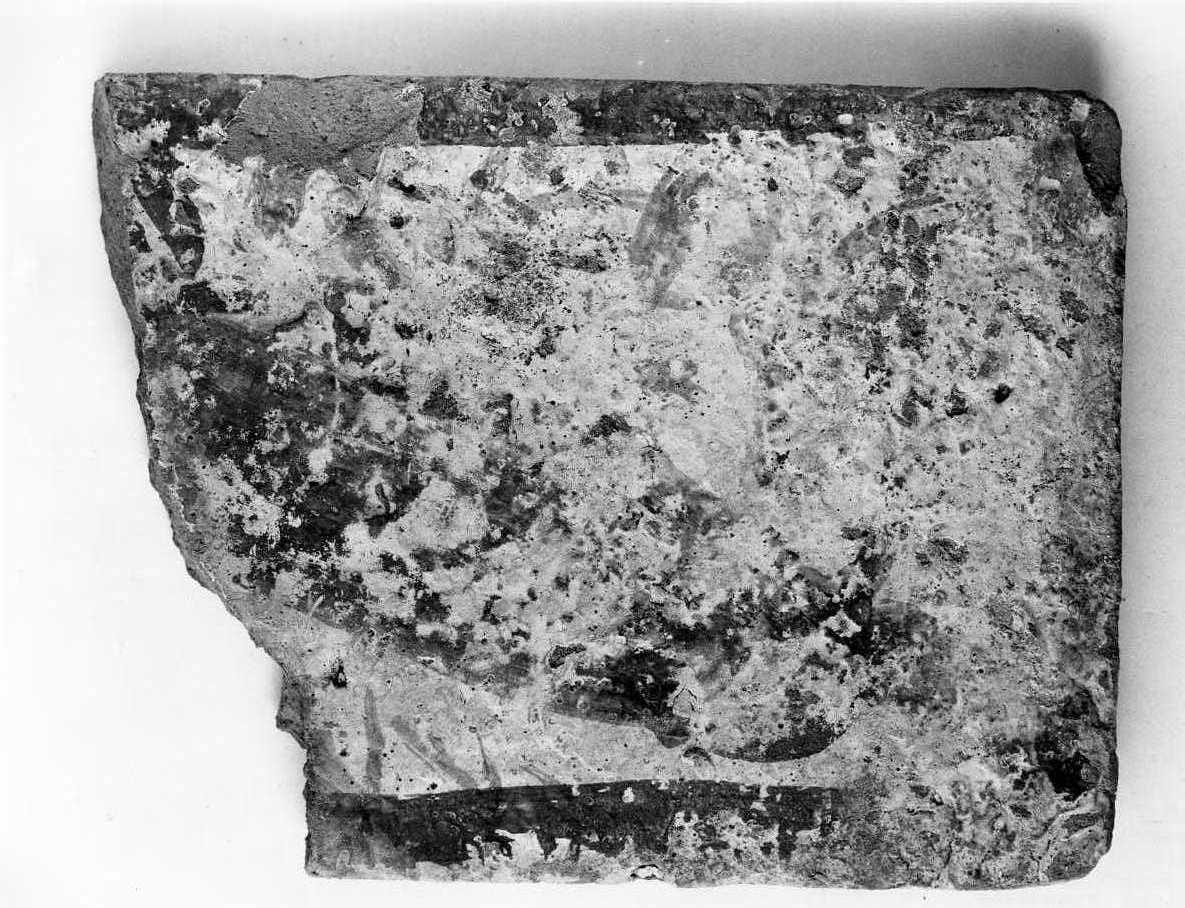 mattonella, frammento - bottega Italia meridionale (fine sec. XVI)