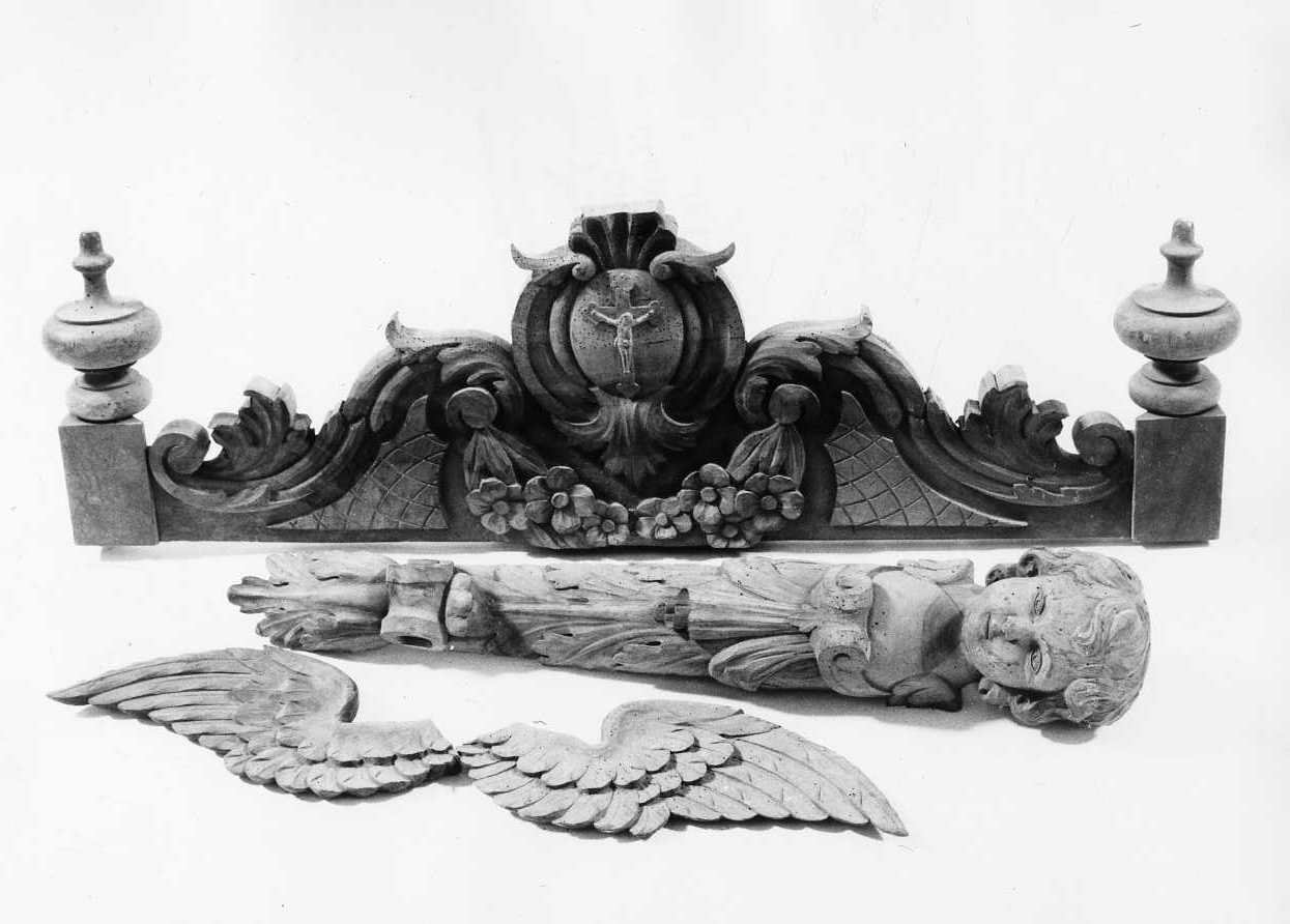 mobile da sacrestia, frammento - bottega molisana (sec. XIX)