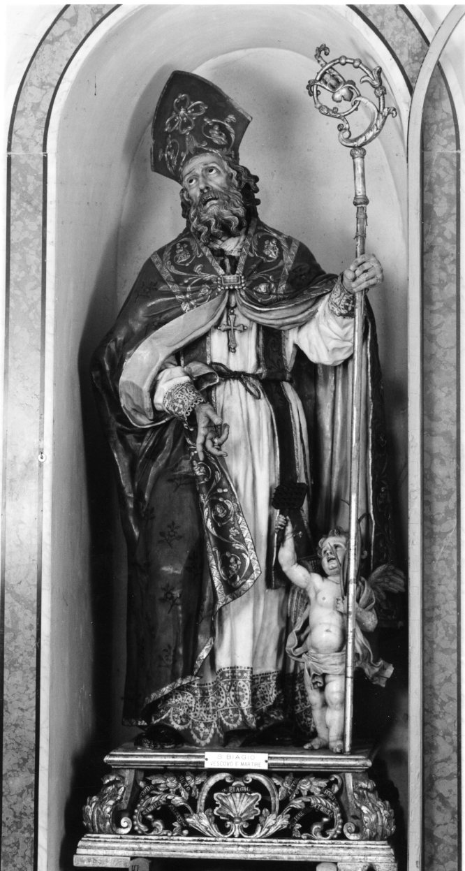 San Biagio (statua, opera isolata) di Falcucci Gabriele (sec. XIX)
