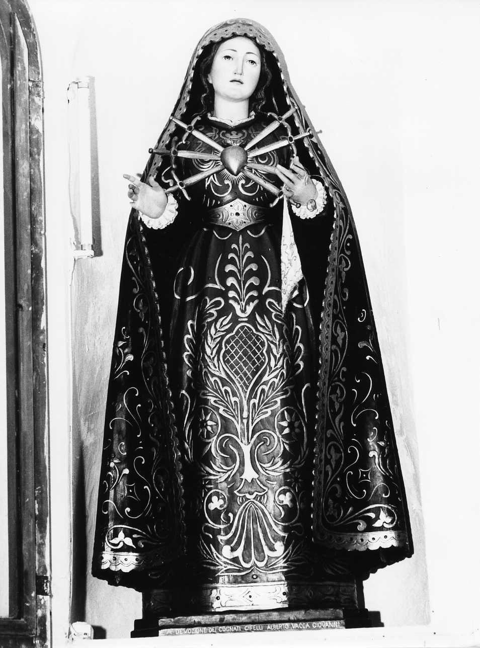 Madonna Addolorata (statua) - bottega molisana (primo quarto sec. XX)