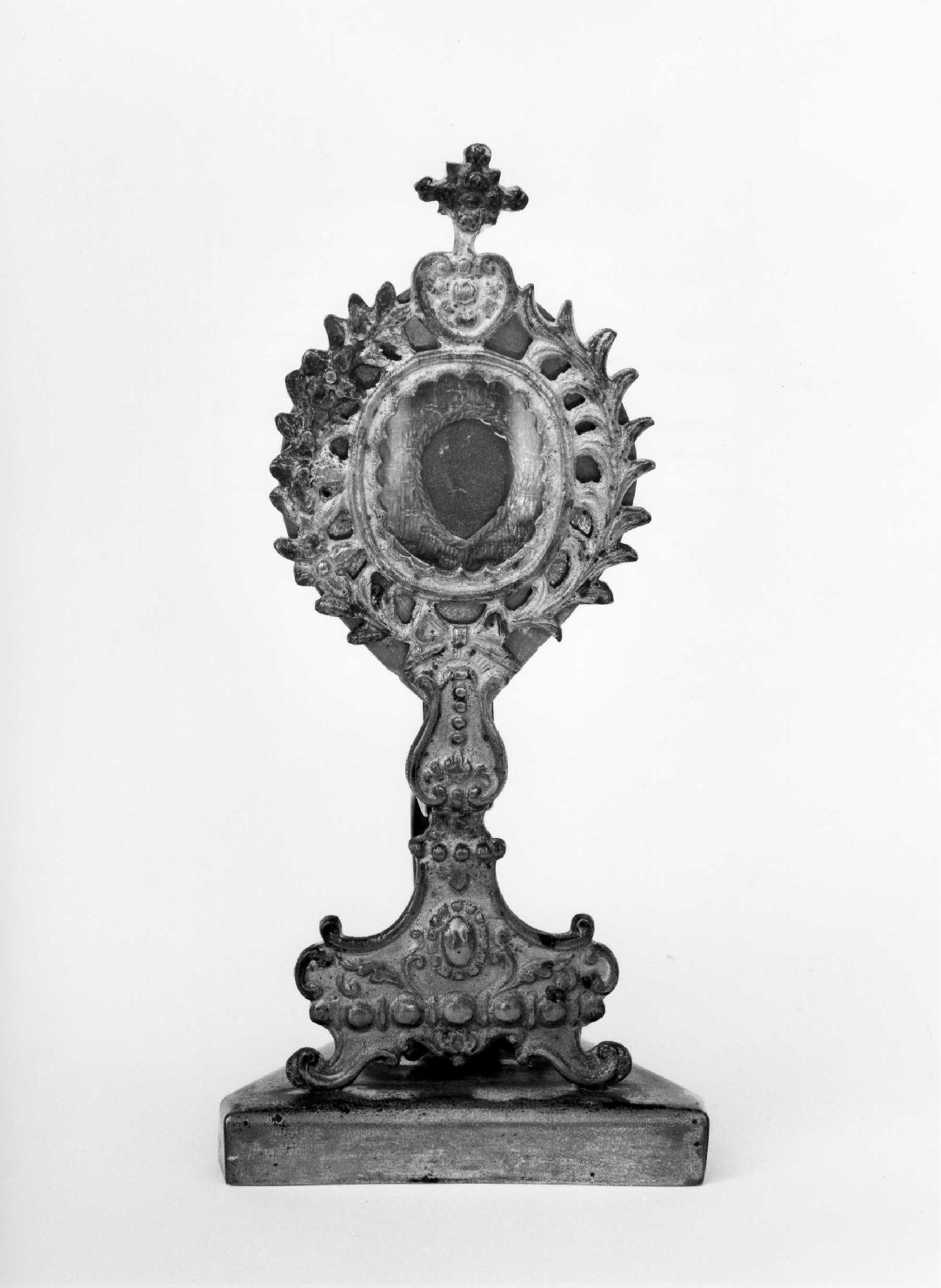 reliquiario - a ostensorio - bottega napoletana (secc. XIX/ XX)