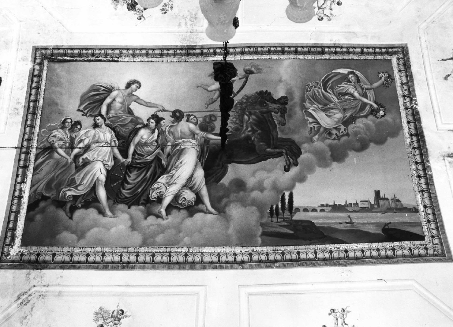 il carro di Apollo accompagnato dalle Ore (dipinto) - ambito molisano (sec. XIX)