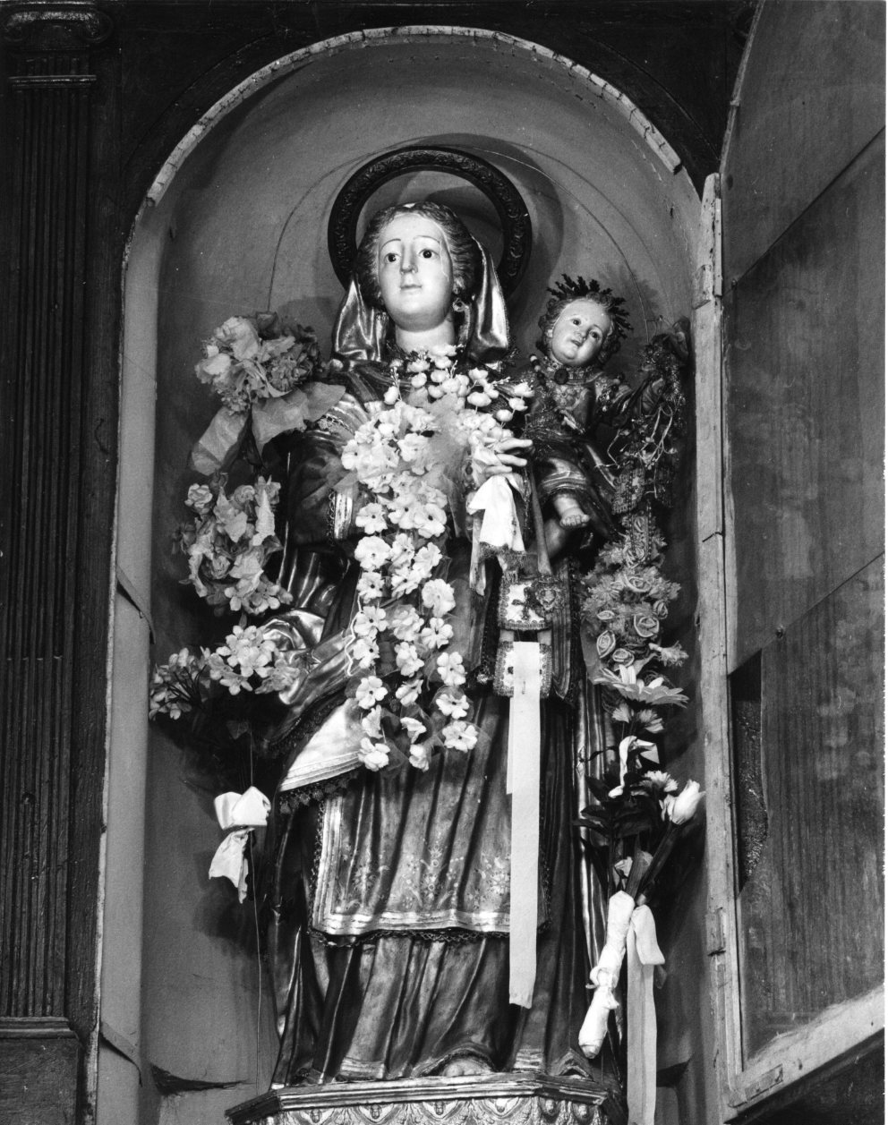 Madonna del Carmelo (statua, opera isolata) - ambito napoletano (sec. XIX)