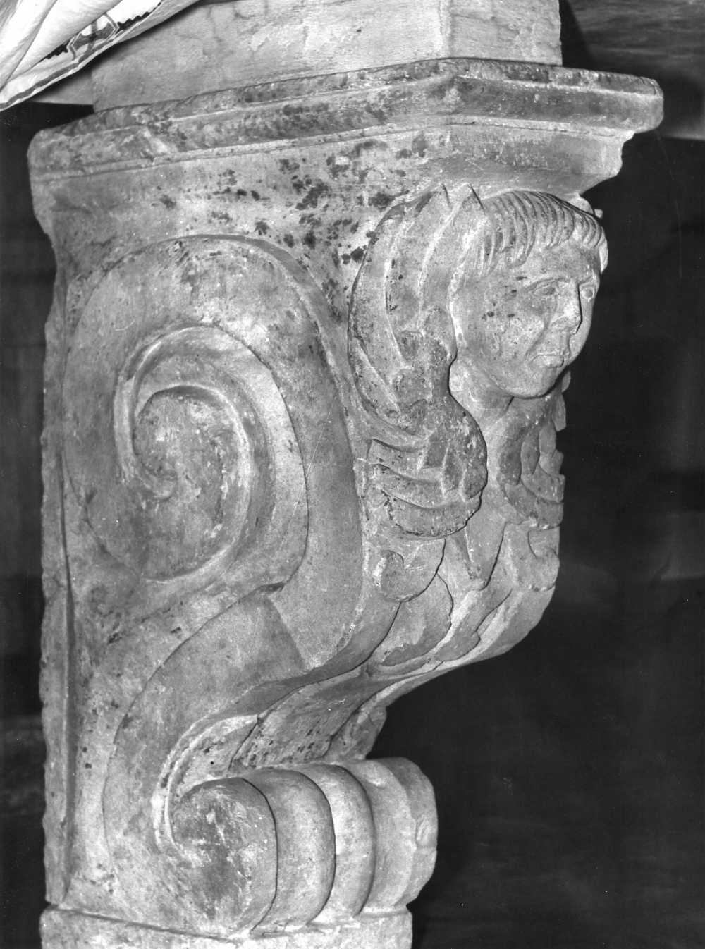 mensola - bottega molisana (secc. XVII/ XVIII)