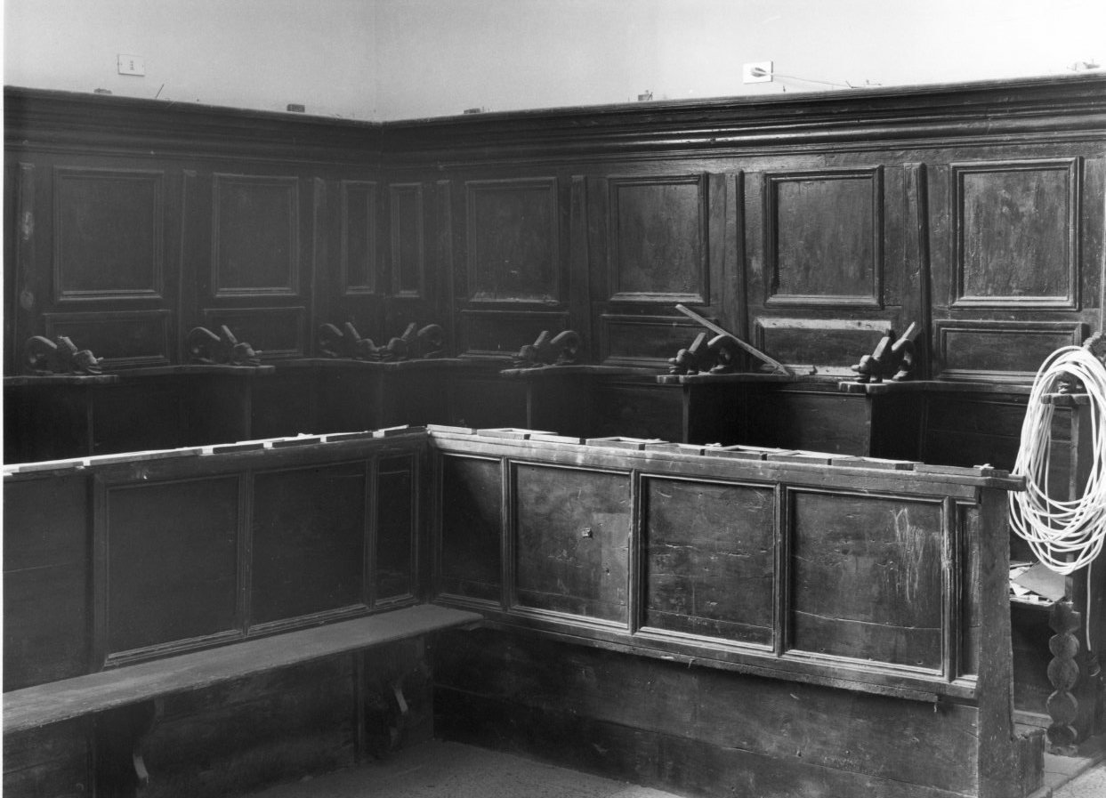 stalli del coro - bottega molisana (prima metà sec. XVIII)