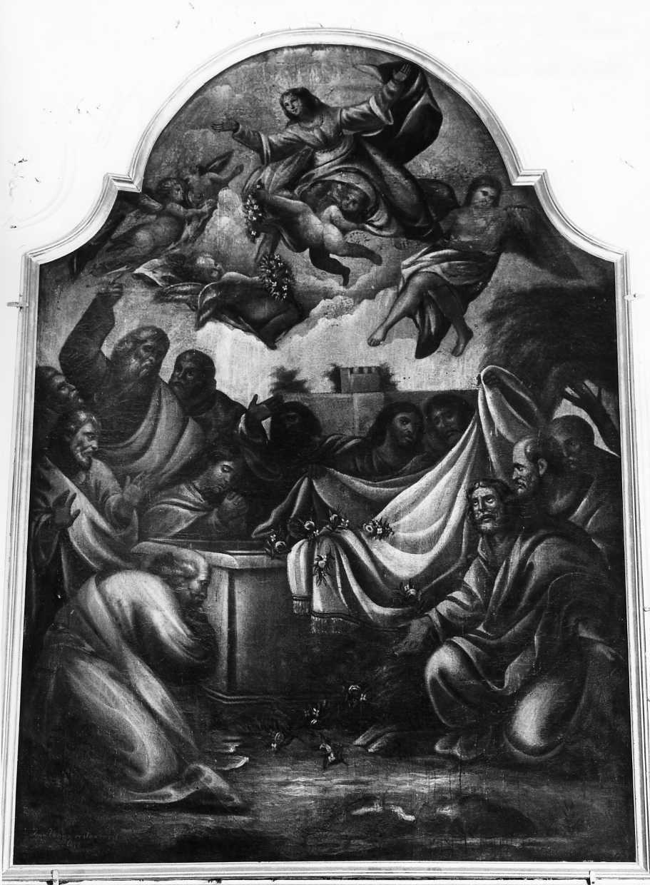 assunzione della Madonna (dipinto) di Gioia Raffaele (attribuito) (sec. XIX)