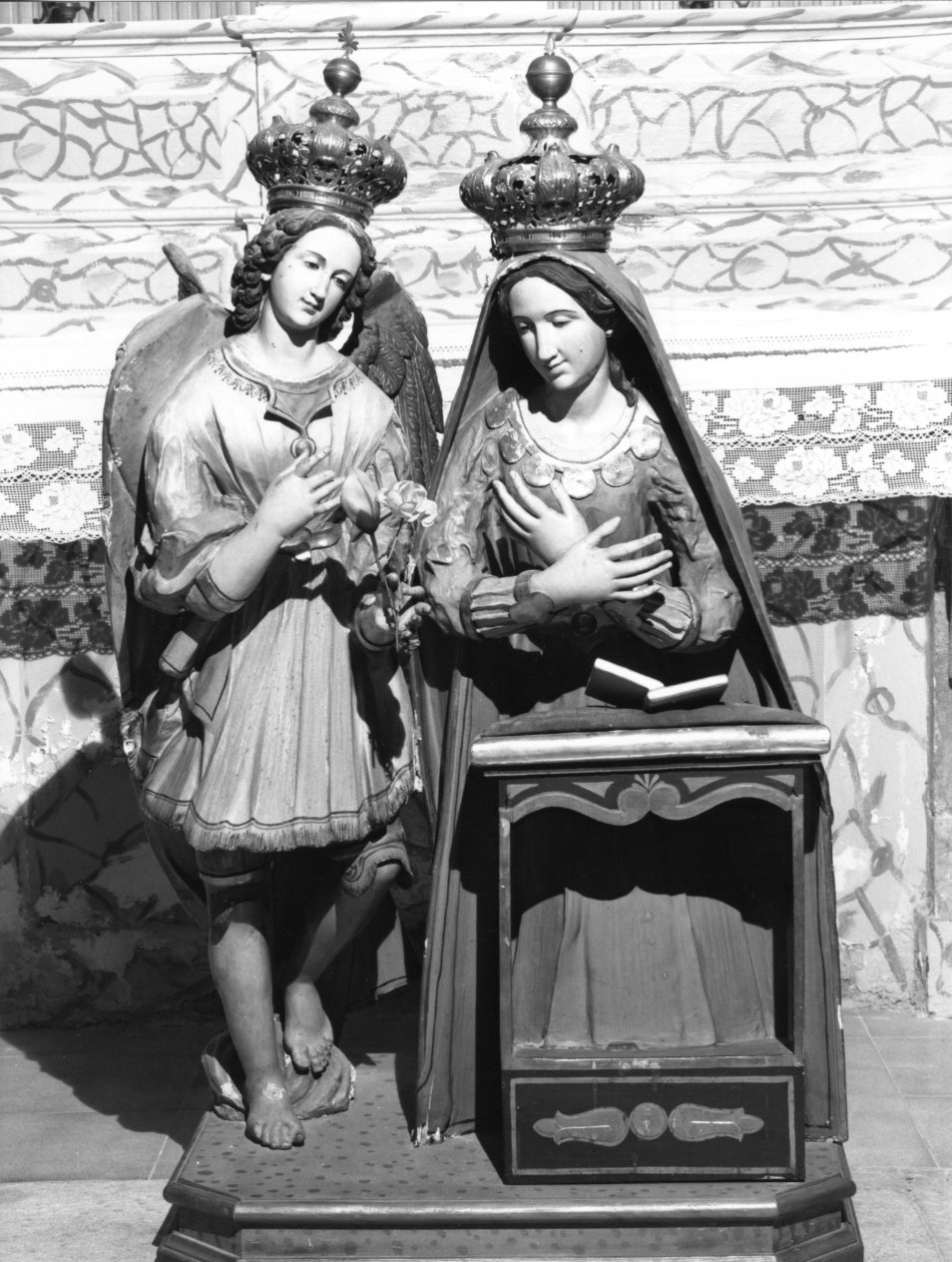 Annunciazione (gruppo scultoreo) - bottega napoletana (seconda metà sec. XIX)