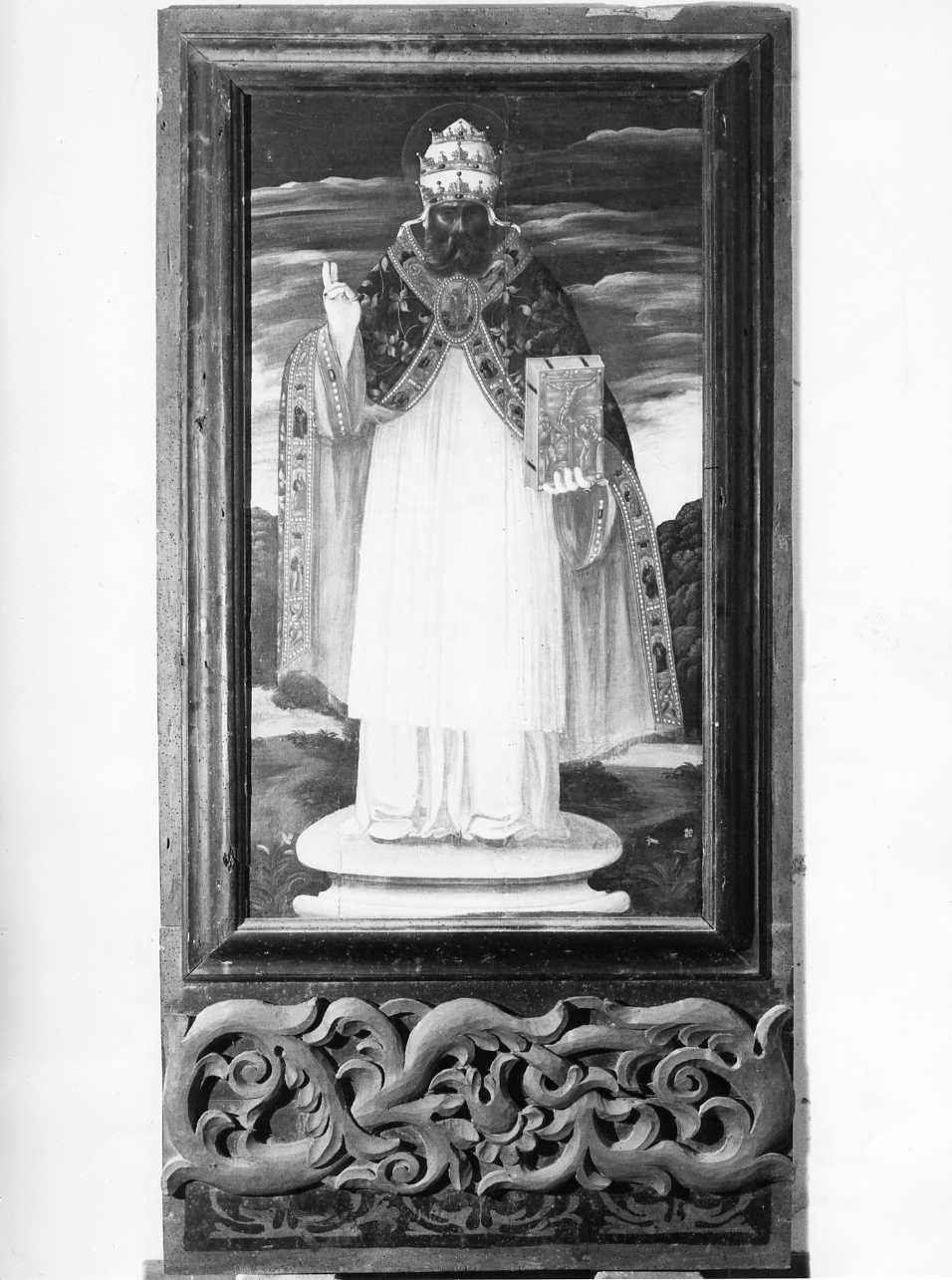 Santo vescovo (dipinto, opera isolata) - ambito Italia meridionale (sec. XVI)