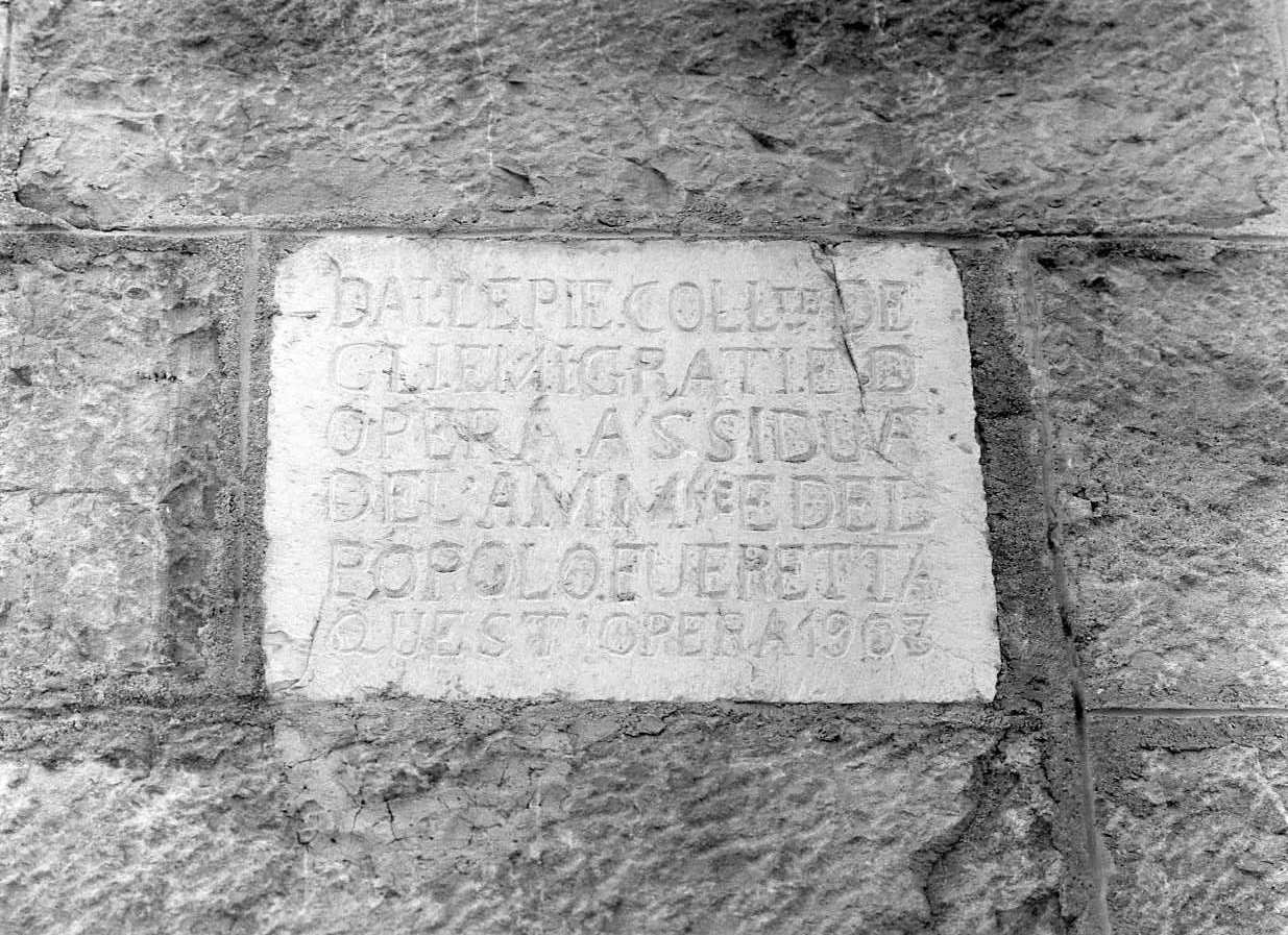 lapide, opera isolata - bottega molisana (sec. XX)