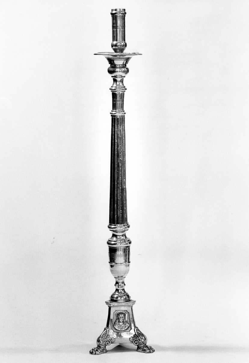 candelabro, serie - bottega molisana (sec. XIX)