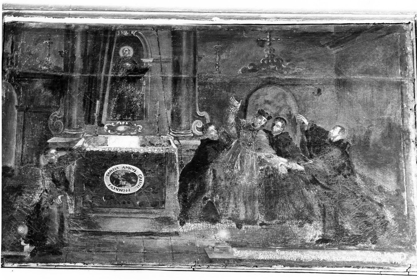 Storie di Sant'Amico (dipinto, insieme) - ambito Italia meridionale (inizio sec. XVIII)