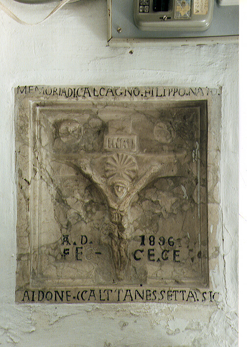 crocifissione di Cristo (rilievo) - bottega molisana (sec. XIX)