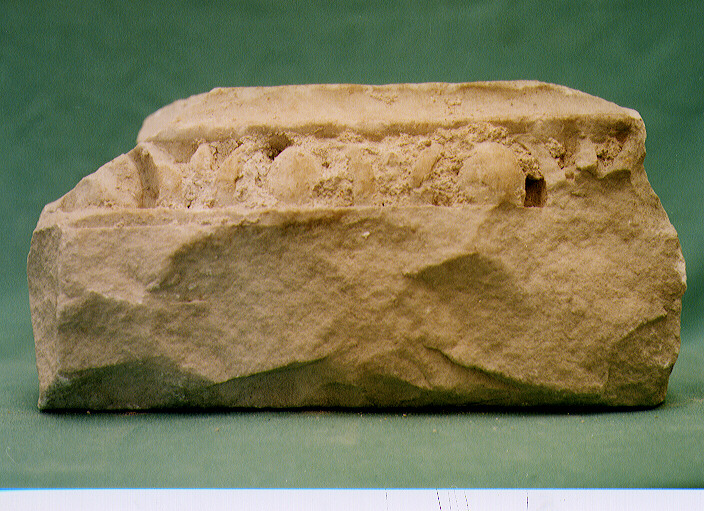 architrave, frammento - bottega Italia meridionale (secc. I/ IV)