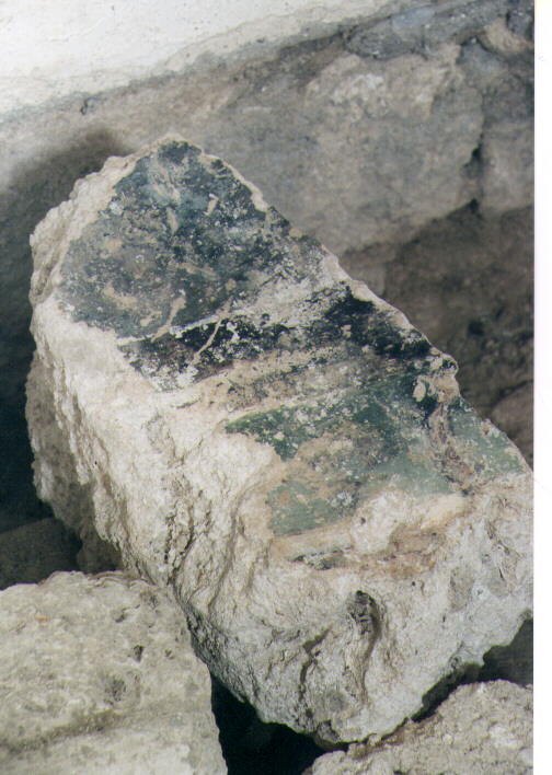 dipinto, frammento - ambito Italia meridionale (fine/inizio secc. IX/ X)