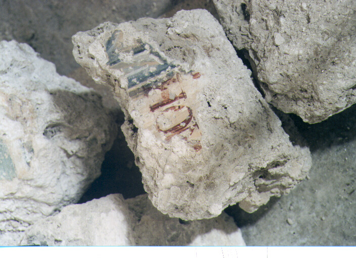 dipinto, frammento - ambito Italia meridionale (fine/inizio secc. IX/ X)