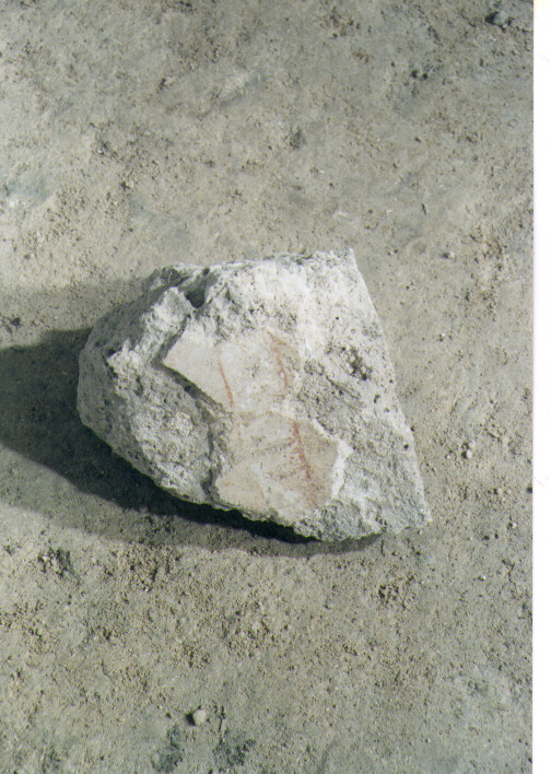 dipinto, frammento - ambito Italia meridionale (fine/inizio secc. IX/ X)