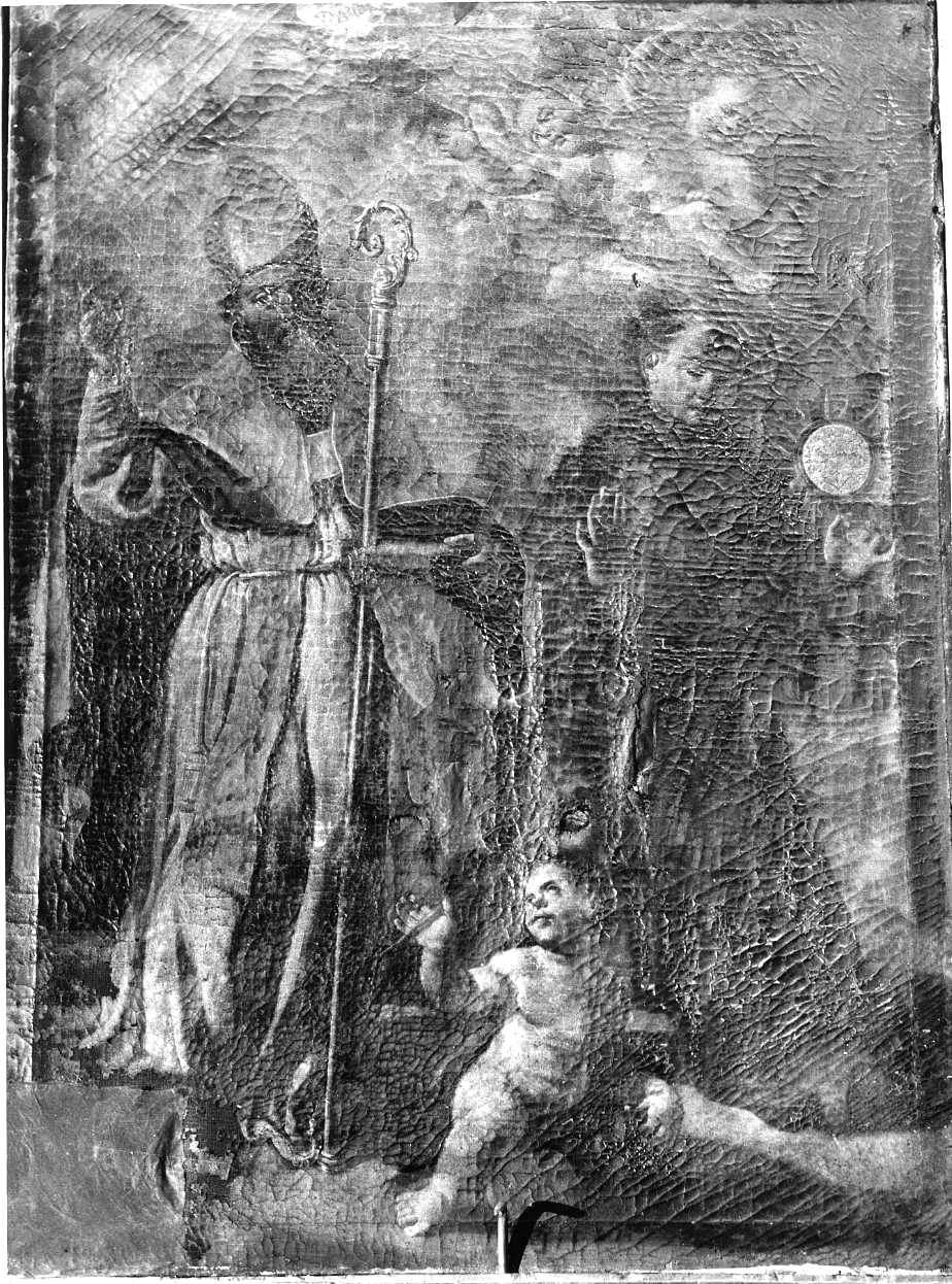 San Donato e San Pasquale Baylon (dipinto, opera isolata) - ambito molisano (sec. XVIII)