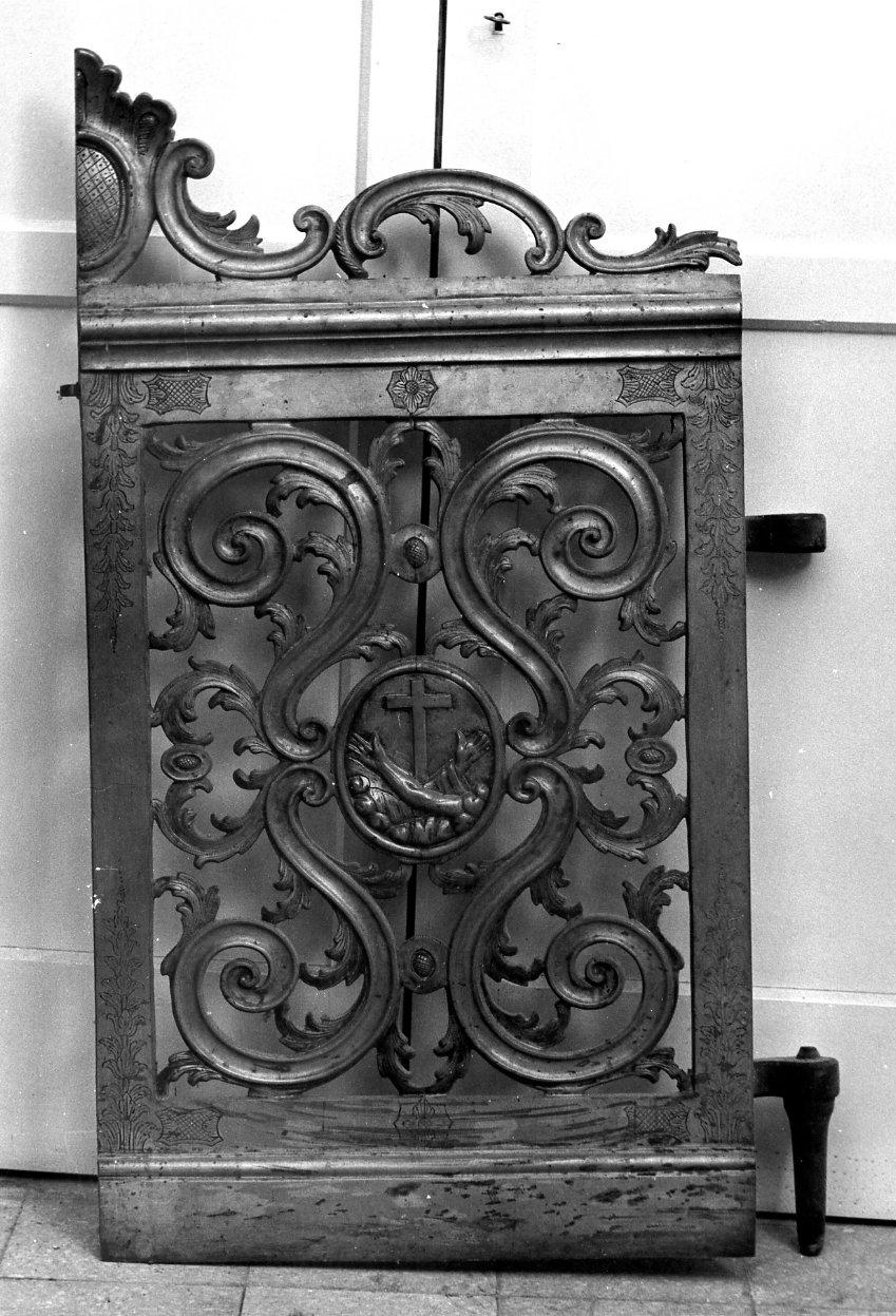 cancello di balaustrata, elemento d'insieme - bottega molisana (sec. XVIII)