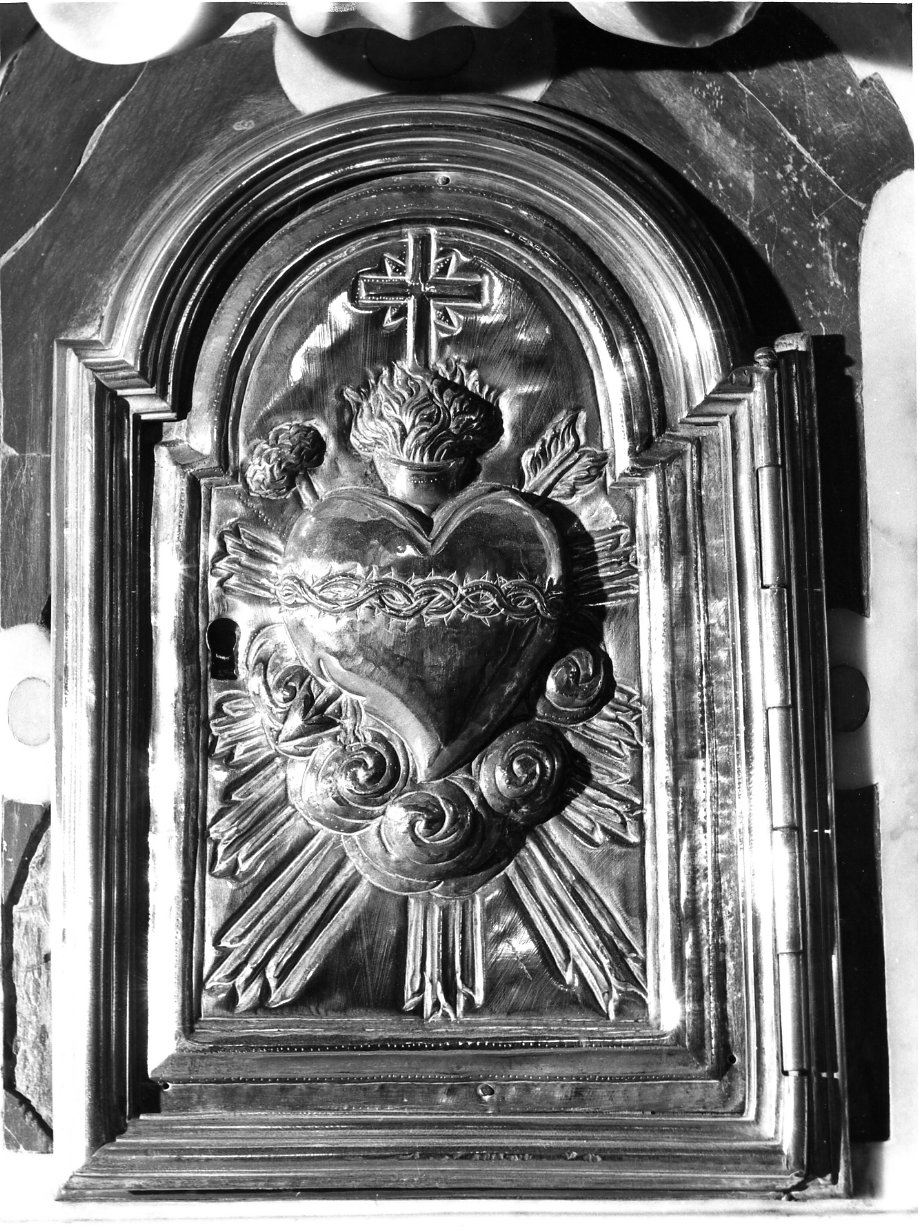 sportello di tabernacolo, elemento d'insieme - bottega napoletana (sec. XVIII)