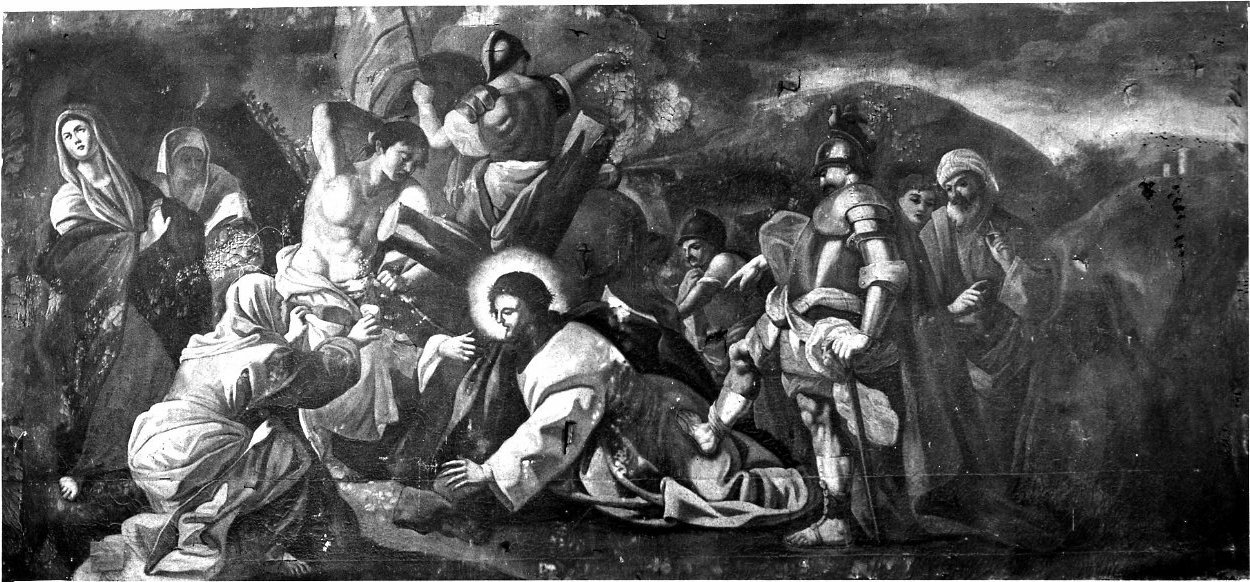 Cristo cade sotto la croce (dipinto, opera isolata) - ambito molisano (sec. XVIII)