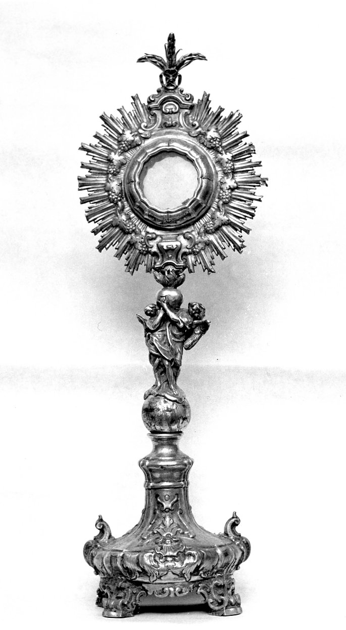 ostensorio, opera isolata - bottega napoletana (sec. XVIII)