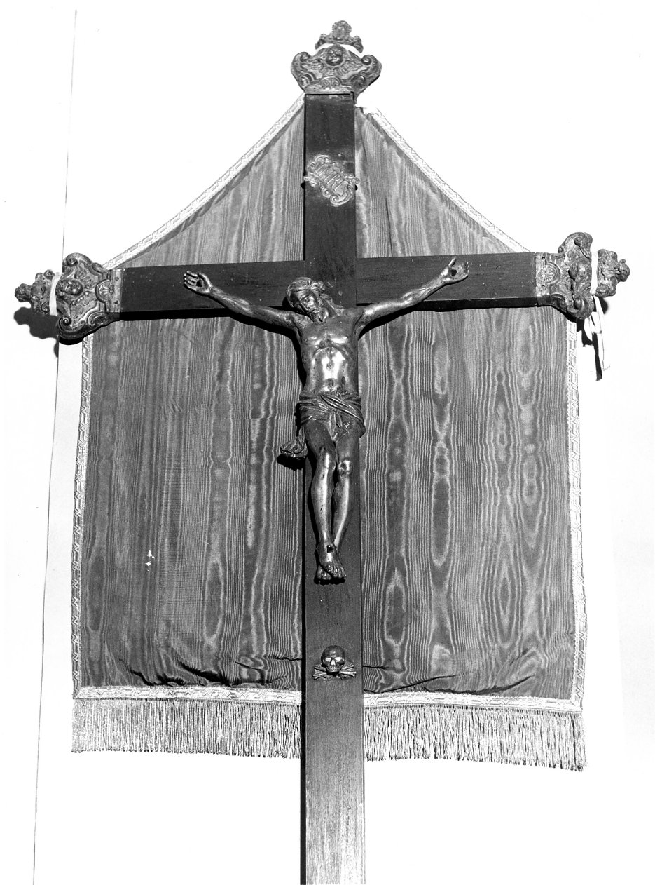 croce processionale, opera isolata - bottega napoletana (secc. XVIII/ XIX)