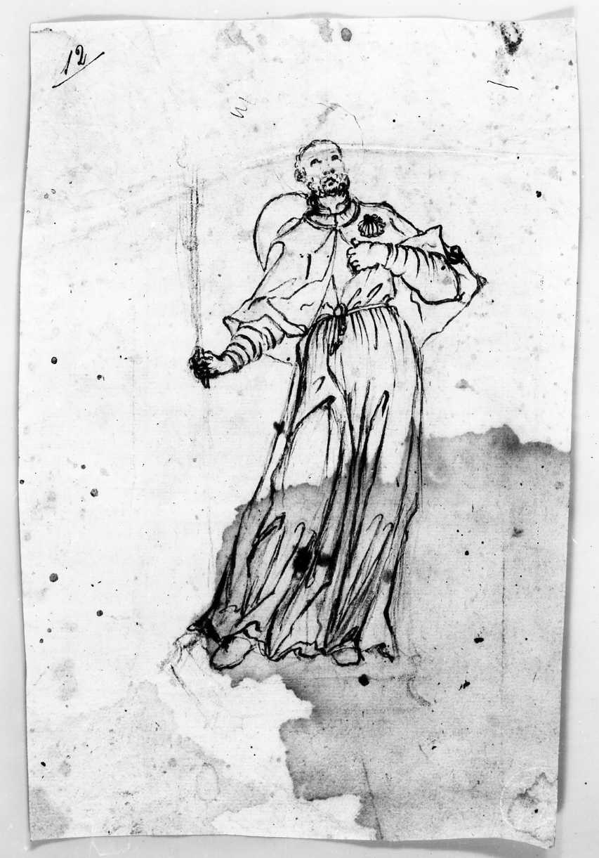 San Francesco Saverio (disegno) di Di Zinno Paolo Saverio (attribuito) (sec. XVIII)