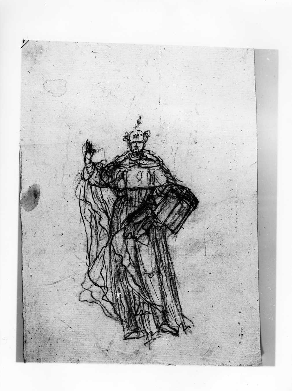 San Vincenzo Ferrer (disegno) di Di Zinno Paolo Saverio (attribuito) (sec. XVIII)