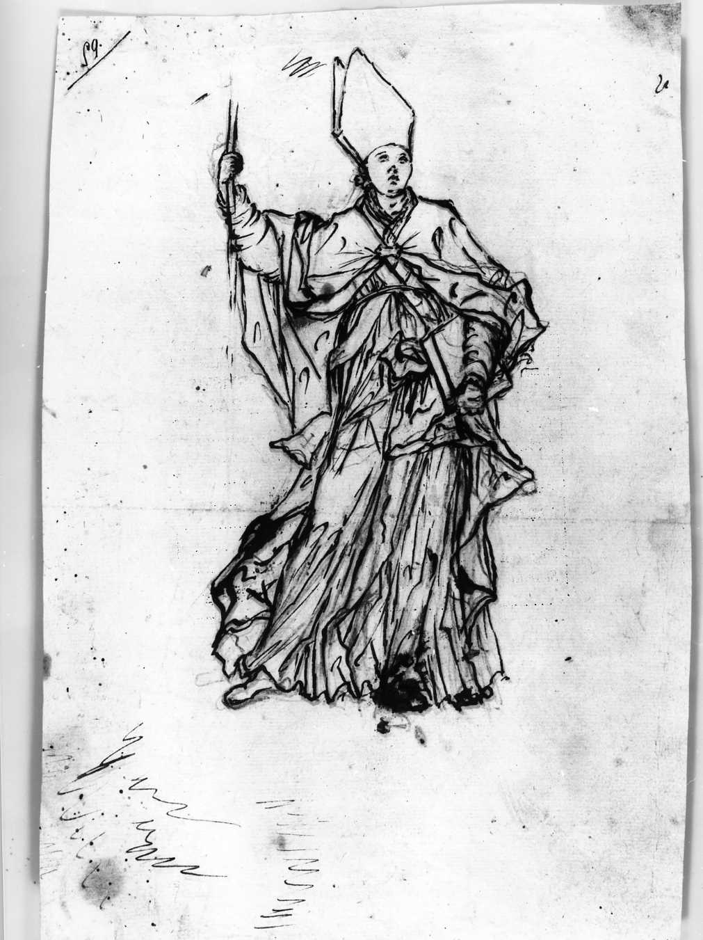 San Donato (disegno) di Di Zinno Paolo Saverio (attribuito) (sec. XVIII)