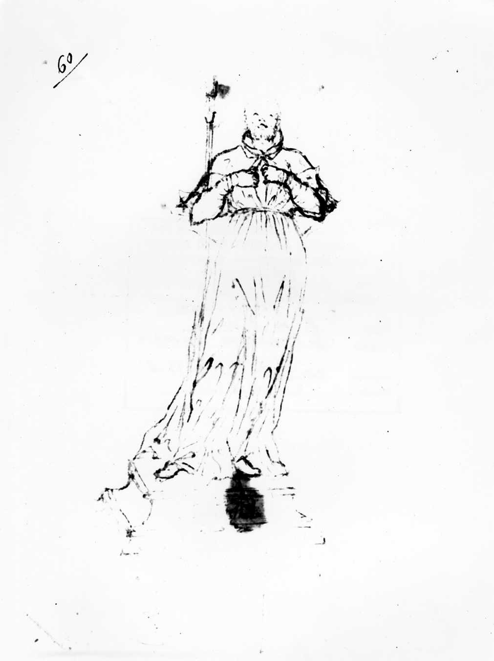 San Francesco Saverio (disegno) di Di Zinno Paolo Saverio (attribuito) (sec. XVIII)