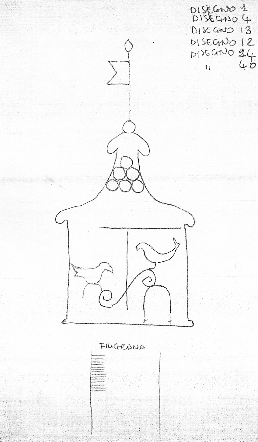 prospetto di chiesa stile barocco (disegno) - ambito Italia centro-meridionale (terzo quarto sec. XVIII)