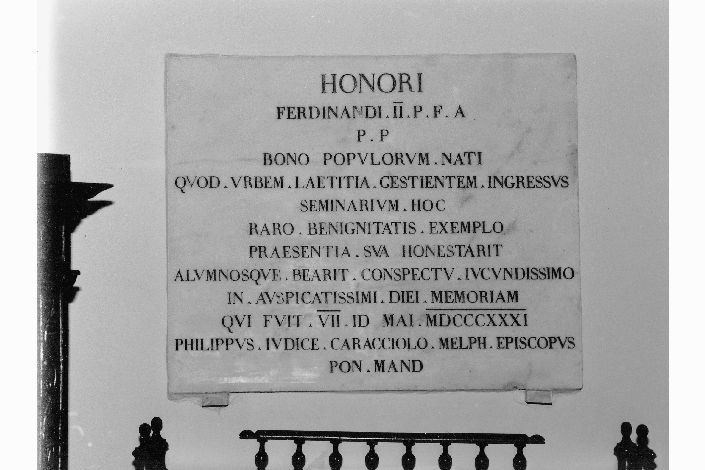 lapide - produzione pugliese (sec. XIX)