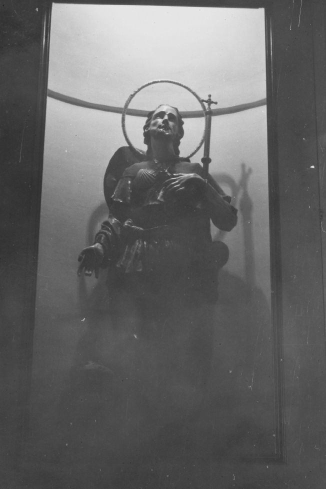 San Rocco (statua) di Pinca Pietro Paolo (attribuito) (fine sec. XVIII)