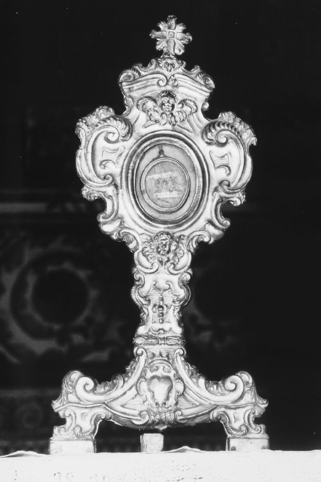 reliquiario - a ostensorio, serie - ambito Italia meridionale (primo quarto sec. XIX)