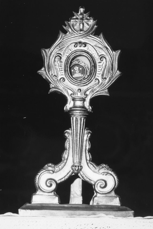 reliquiario - a ostensorio - ambito pugliese (seconda metà sec. XIX)