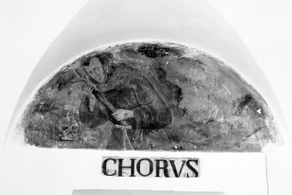 San Francesco d'Assisi in preghiera (dipinto) - ambito salentino (metà sec. XVIII)