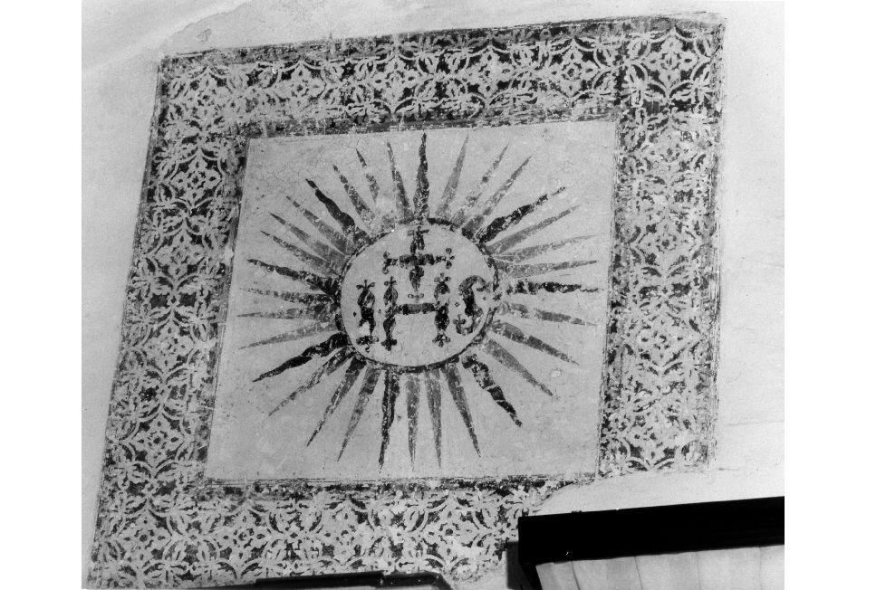 monogramma cristologico (dipinto) - ambito salentino (fine/inizio secc. XVII/ XVIII)