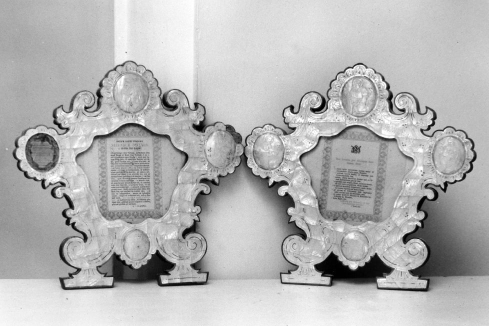 cartagloria, coppia - ambito pugliese (metà sec. XIX)