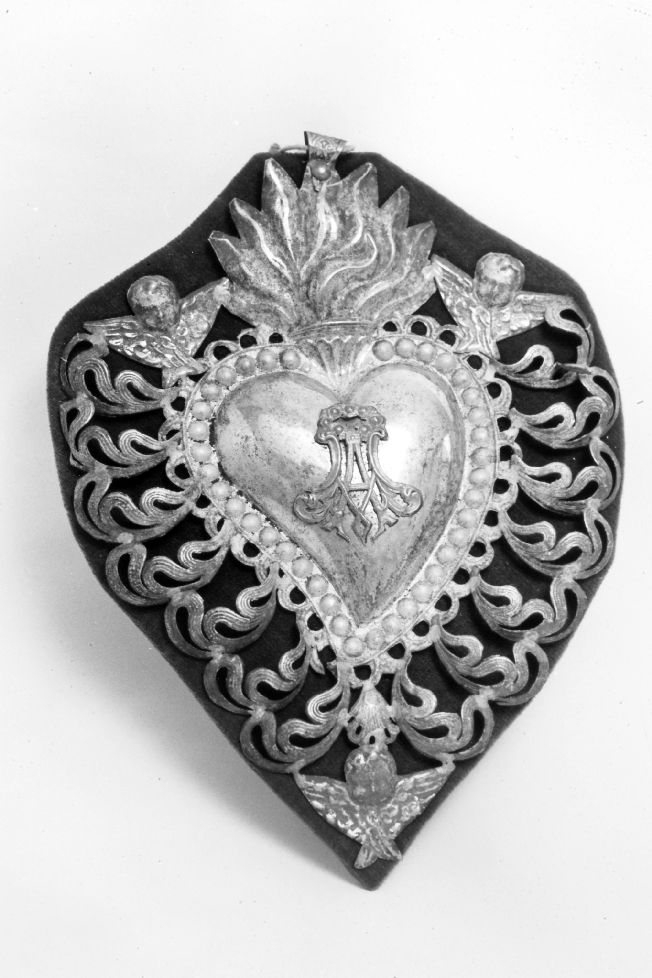 cuore devozionale - ambito salentino (fine/inizio secc. XIX/ XX)
