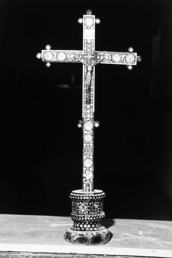 Cristo crocifisso (croce d'altare) - ambito gerosolimitano (sec. XVIII)