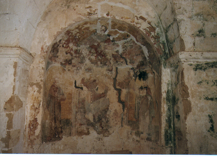 Sant'Antonio, Santi e Dio Padre (dipinto) - ambito salentino (sec. XVII)